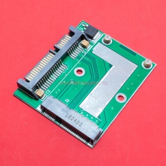 Переходник SSD mSATA на SATA (компактный half size)