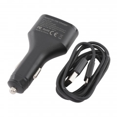 Автомобильная зарядка быстрая (4 USB) 1 USB-C QC3.0 + 1 USB QC3.0 + 2 USB 5V 3A Max черная