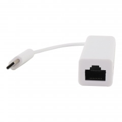 Переходник Type-C - LAN Ethernet RJ45 белый (кабель)