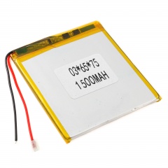 Аккумулятор 3.7v 1500mAh 75x65x3мм (2 pin)