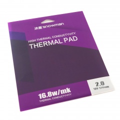 Термопрокладка 120x120х2 мм Snowman Thermal Pad 16.8 Вт/(м*К)