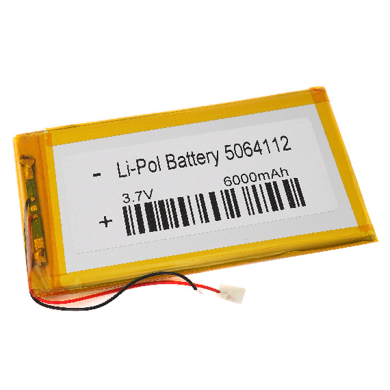 Аккумулятор 3.7v 6000mAh 113x65x6мм (2 pin)