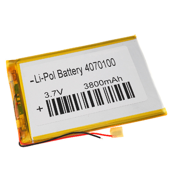 Аккумулятор 3.7v 3800mAh 100x70x4мм (2 pin)